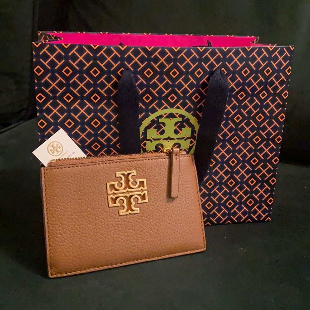 Tory Burch bark color card wallet